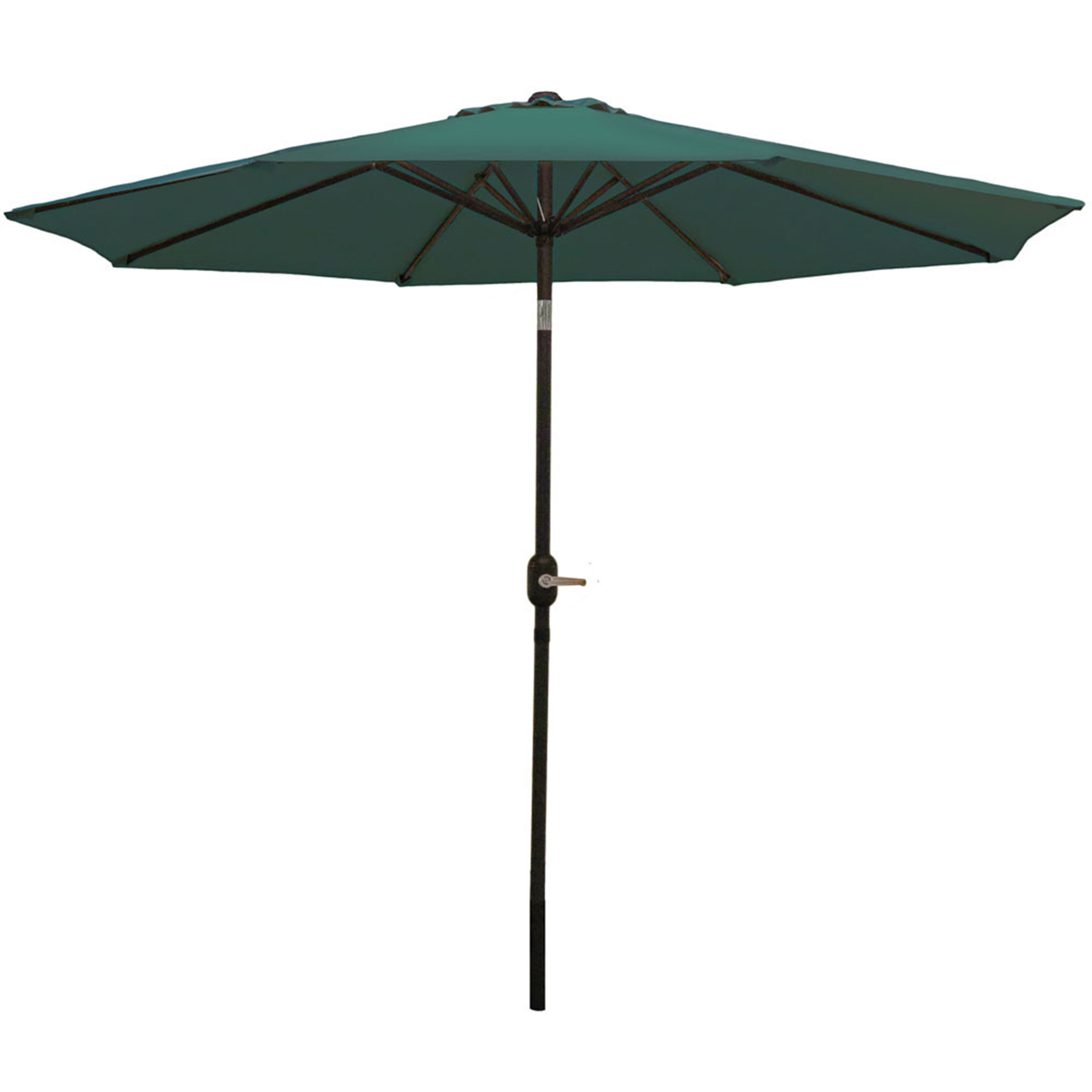 Sunnydaze Decor, Patio Umbrella with Tilt Crank - Green - 9ft., Canopy Diameter 9 ft, Shape Octagon, Model# ECG-182